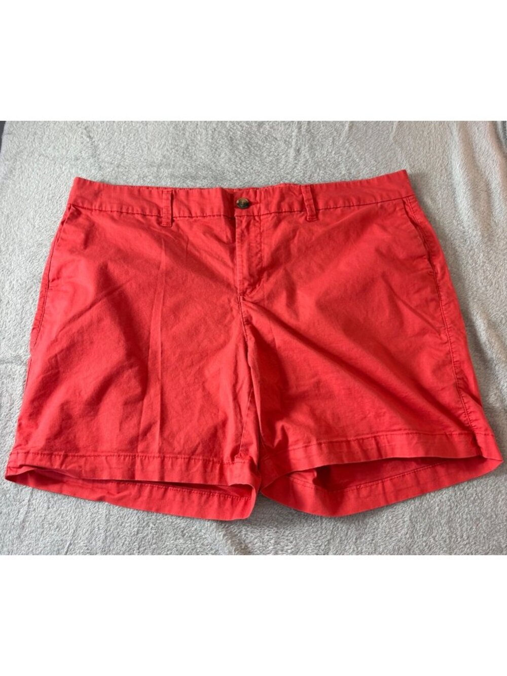 Old Navy Womens Everyday Shorts 18 Plus Tamarind Orange Cotton-Spandex Blend